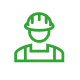 Green workman icon